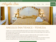 Tablet Screenshot of angelesinnvenice.com